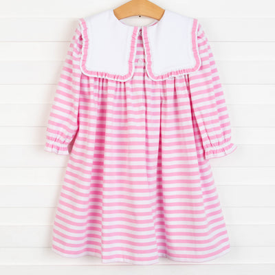 Lacey Bib Dress, Pink