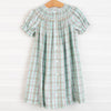 Paw-some Smocked Dress, Green