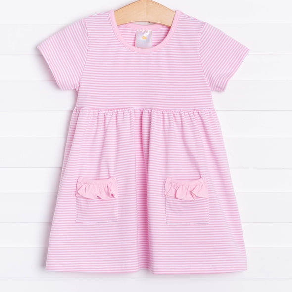 Think Pink Popover Dress, Pink