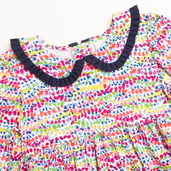Lydia Dress, Multi Dot