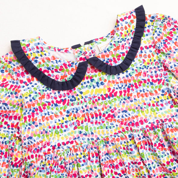 Lydia Dress, Multi Dot