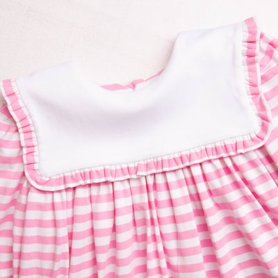 Lacey Bib Dress, Pink