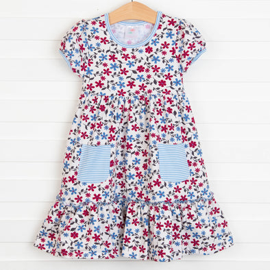In The Garden Dress, Red Floral