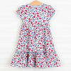 In The Garden Dress, Red Floral