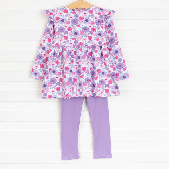 Tara Floral Tunic Set, Lavender