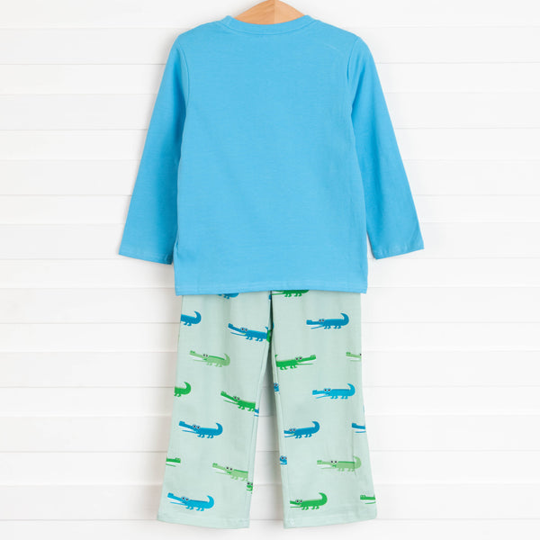 Cruisin' Crocs Pant Set, Green