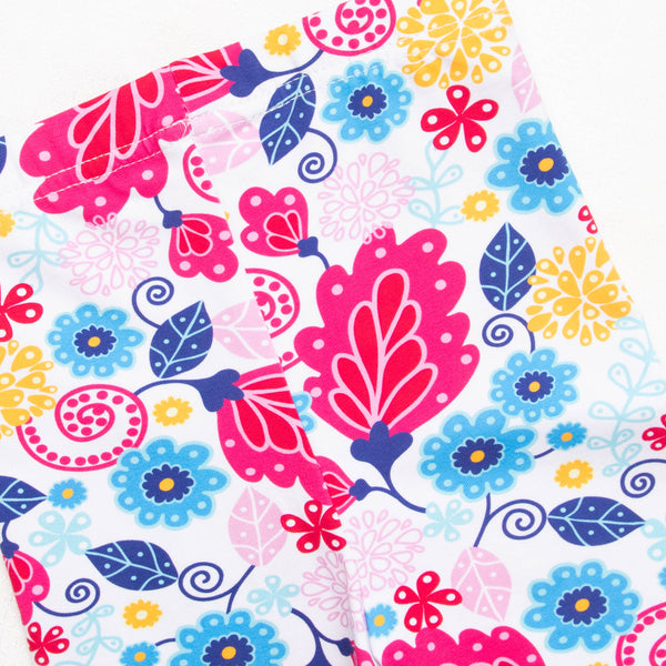 Flower Shop Legging Set, Blue