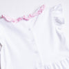 Aurora Angel Sleeve Pima Dress, Pink MicroDot