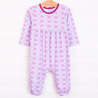 Monroe Romper, Pink Clouds