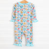 Rylie Romper, Aqua Floral