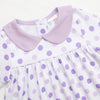 Emily Dress, Purple Dots