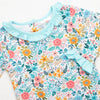 Rylie Romper, Aqua Floral