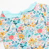 Rylie Romper, Aqua Floral