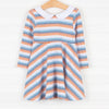 Sunset Stripes Dress, Orange