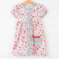 Flowers For Everyone Dress, Red