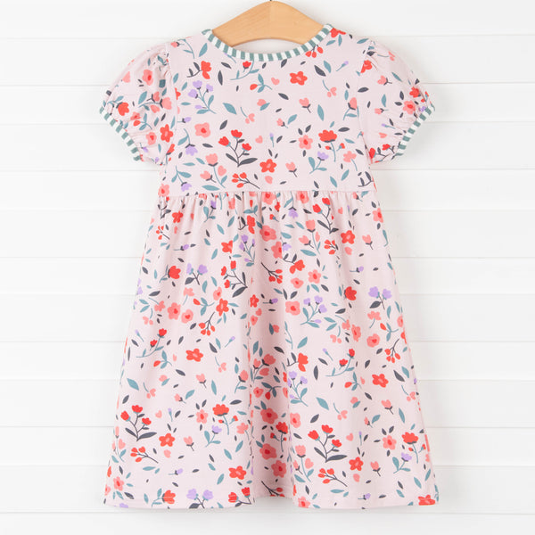 Flowers For Everyone Dress, Red