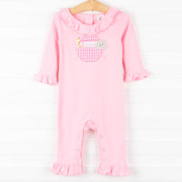 Into the Ark Long Romper, Pink