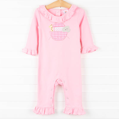Into the Ark Long Romper, Pink