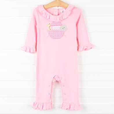 Into the Ark Long Romper, Pink