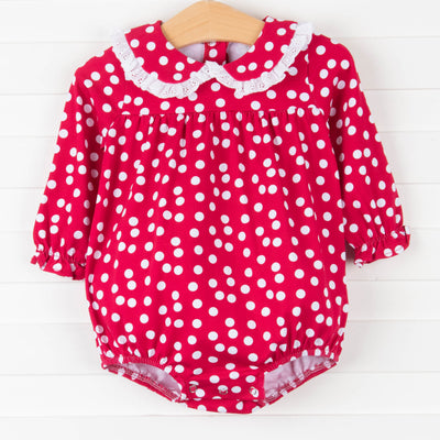 Rosy Red Dots Bubble, Red