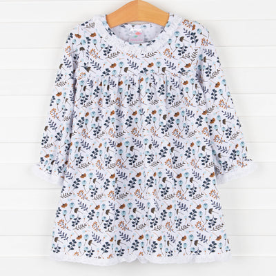 Mystic Garden Dress, Blue