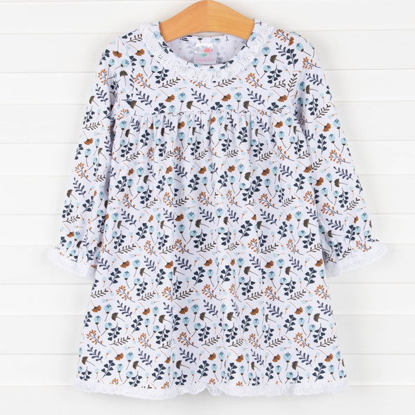 Mystic Garden Dress, Blue