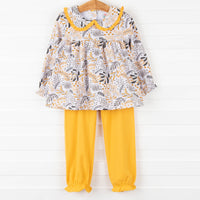 Hello Yellow Bloomer Pant Set, Yellow
