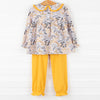 Hello Yellow Bloomer Pant Set, Yellow