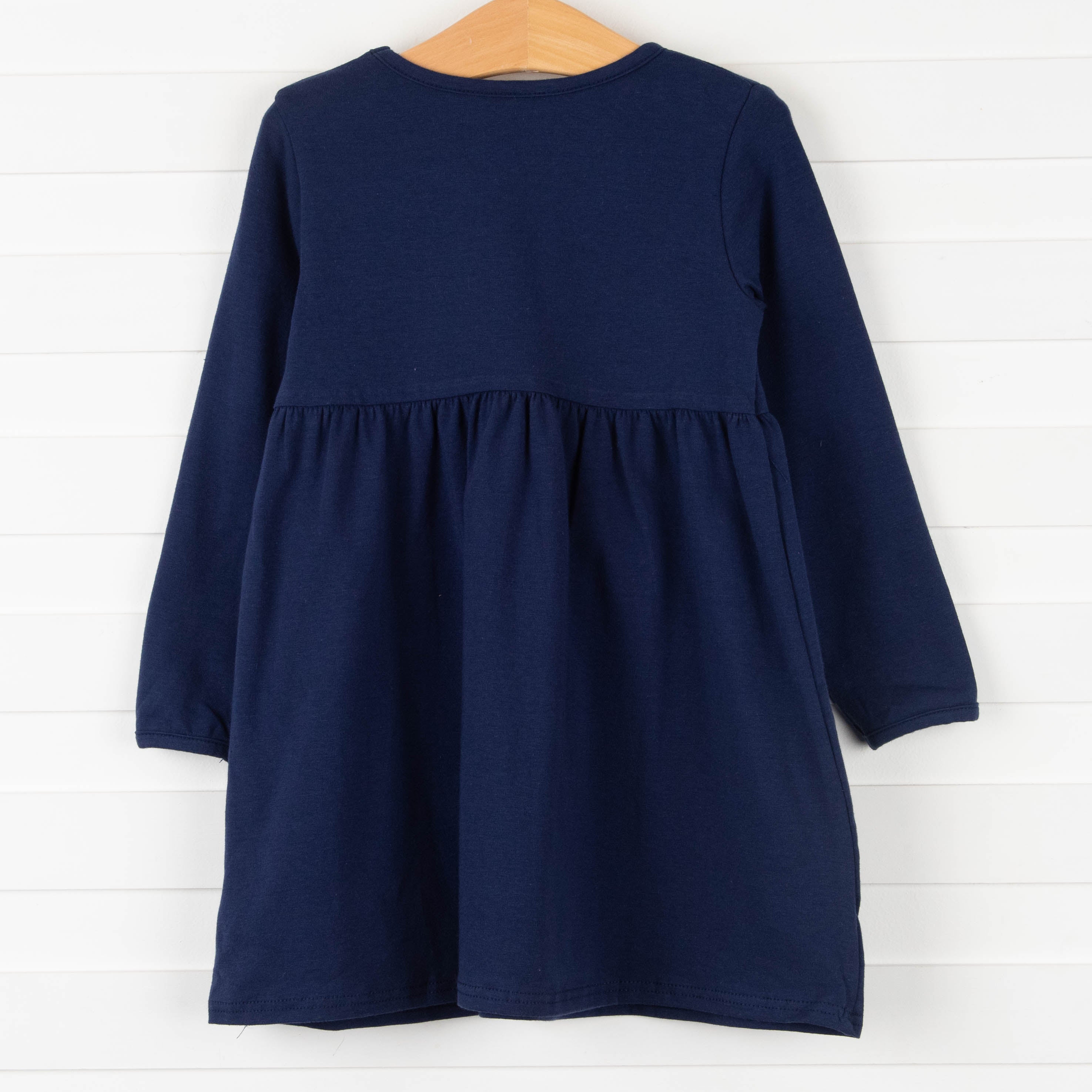 Josie Popover Dress, Navy Stitchy Fish Josie Popover Dress, Navy Stitchy Fish