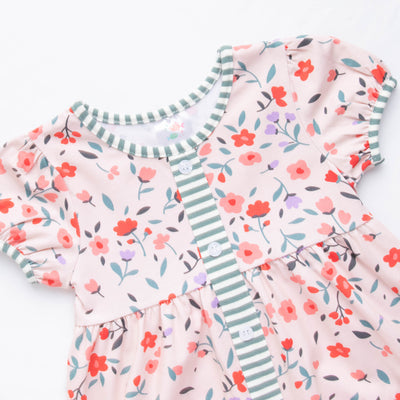 Flowers For Everyone Dress, Red