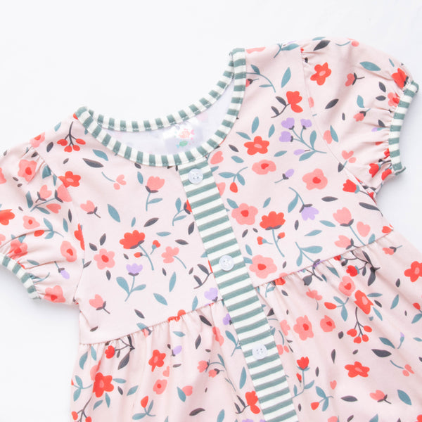 Flowers For Everyone Dress, Red