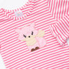 Fabulous Fox Applique Shirt, Pink Stripe