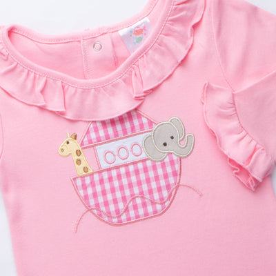 Into the Ark Long Romper, Pink