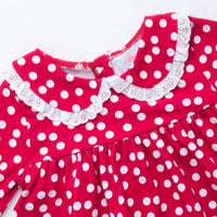Rosy Red Dots Bubble, Red