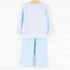 Cow Applique Pant Set, Blue