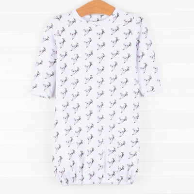 Koala Cuddles Gown, White