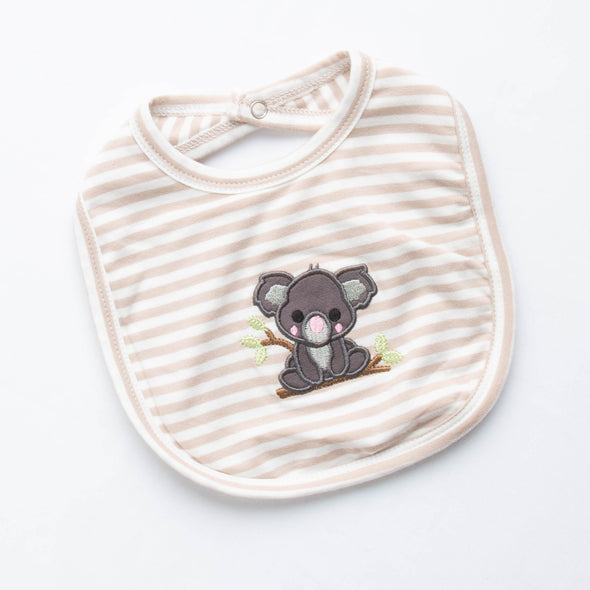 Koala Cuddles Bib, Cream