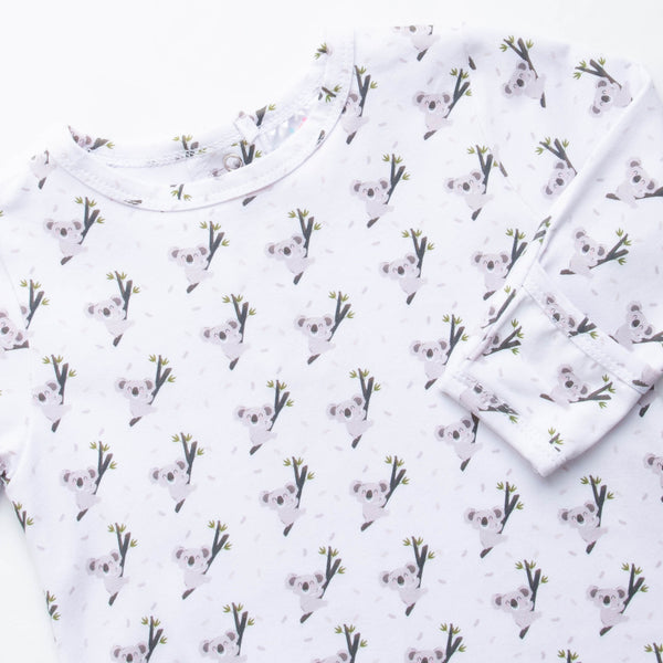 Koala Cuddles Gown, White