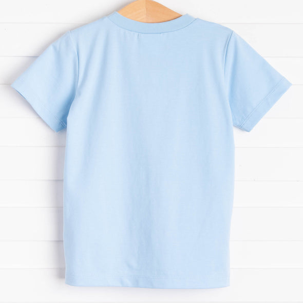 April Showers Applique Shirt, Blue