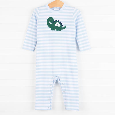 Dominic the Dino Romper, Light Blue