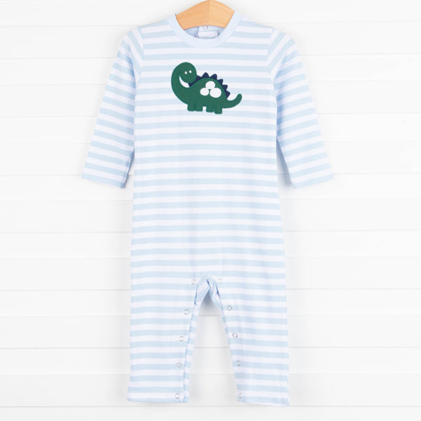 Dominic the Dino Romper, Light Blue