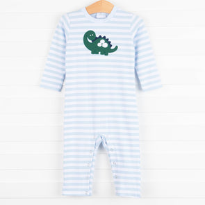 Dominic the Dino Romper, Light Blue