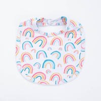 Restful Rainbows Bib, White
