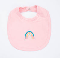 Restful Rainbows Bib, Pink