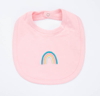 Restful Rainbows Bib, Pink