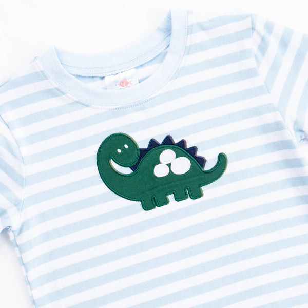 Dominic the Dino Romper, Light Blue