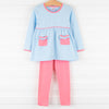 Josie Dress Set, Blue Raspberry