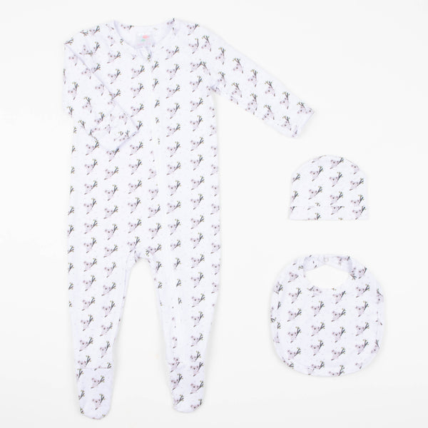 Koala Cuddles 3 Piece Bundle, White