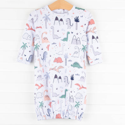 Dino Dreams Gown, White