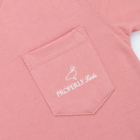 Properly Tied Compass Long Sleeve Shirt, Salmon